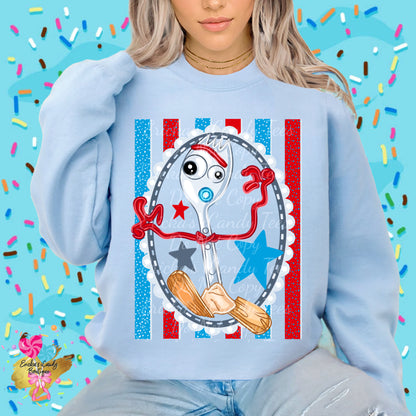 Forky Striped Frame- Kids & Adult App