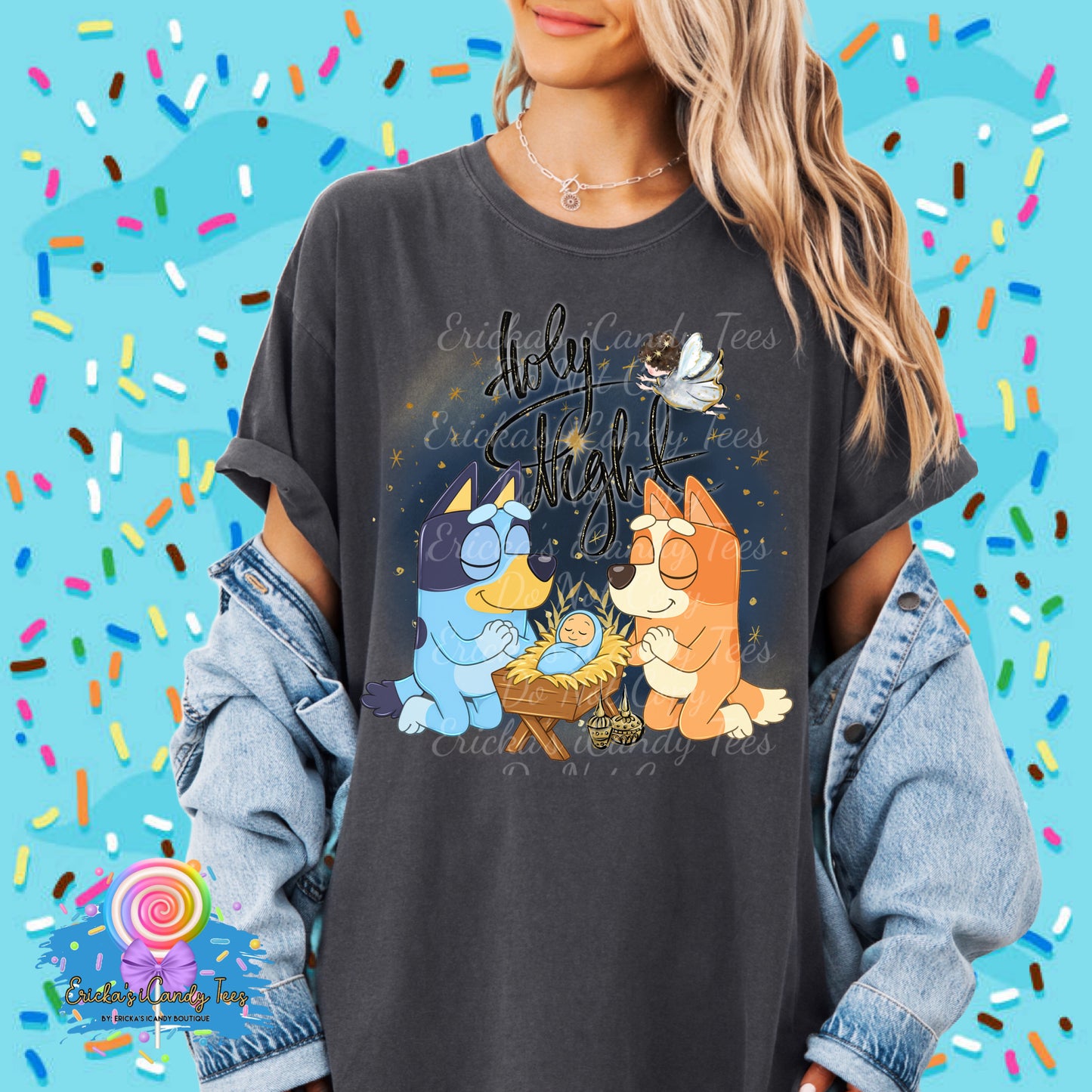 Bluey Holy Night - Tees & Sweatshirts