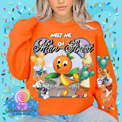 Meet Me On Mainstreet Orange Birdy - Kids & Adult Apparel
