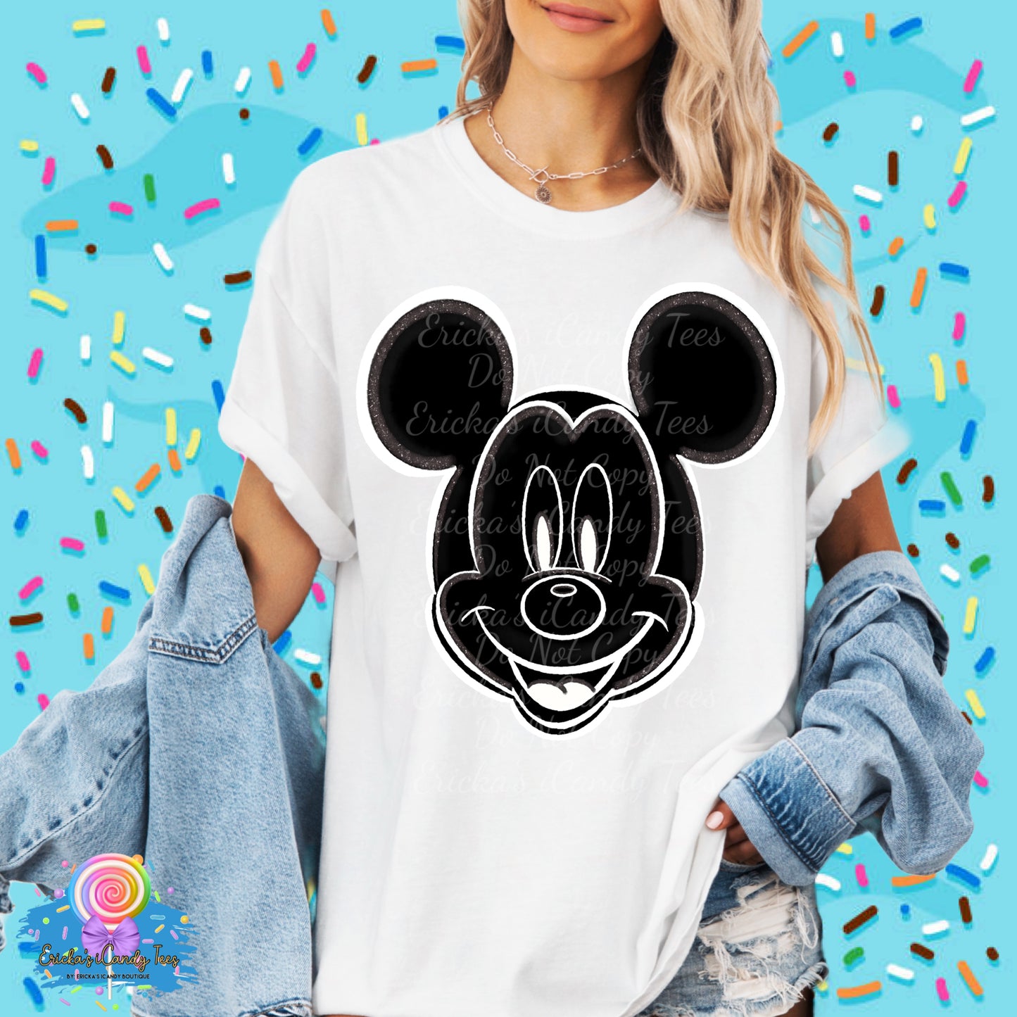 Glitter Mouse Head Sandy’s Magical Treasure Collab - Kids & Adult Apparel
