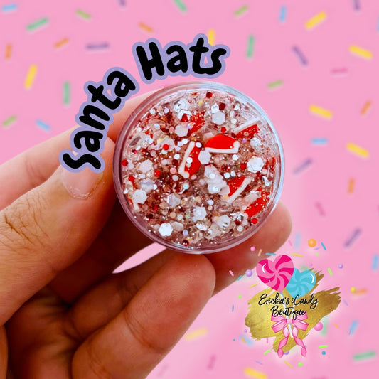 Santa Hats - Glitter Gel