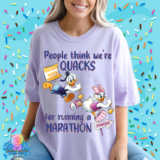 People think we’re QUACKS for running a marathon - Apparel