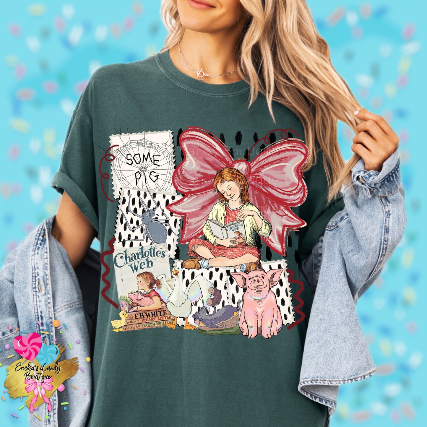 Charlotte’s Web Storybook (With Bow or Without Bow) - Kids & Adult Apparel