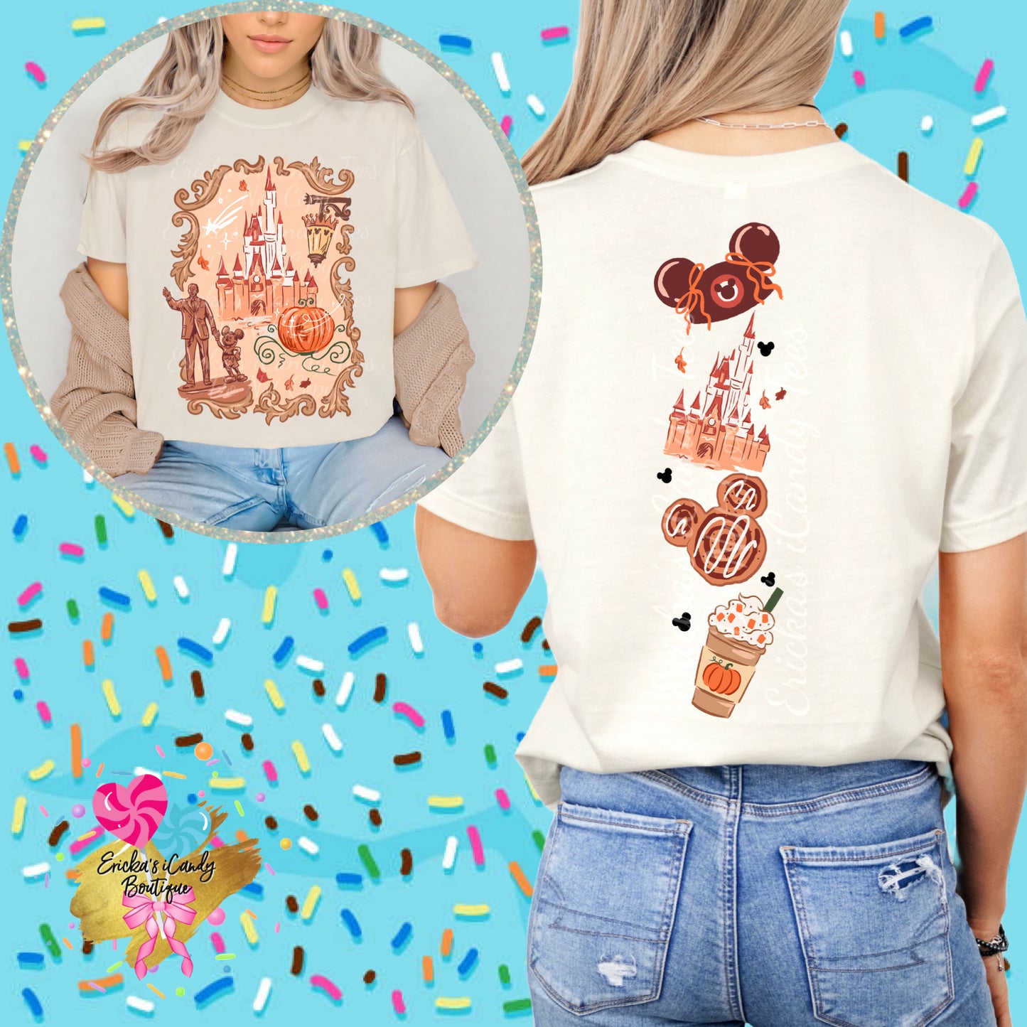 Waltz Fall Castle Spine - Front & Back Apparel