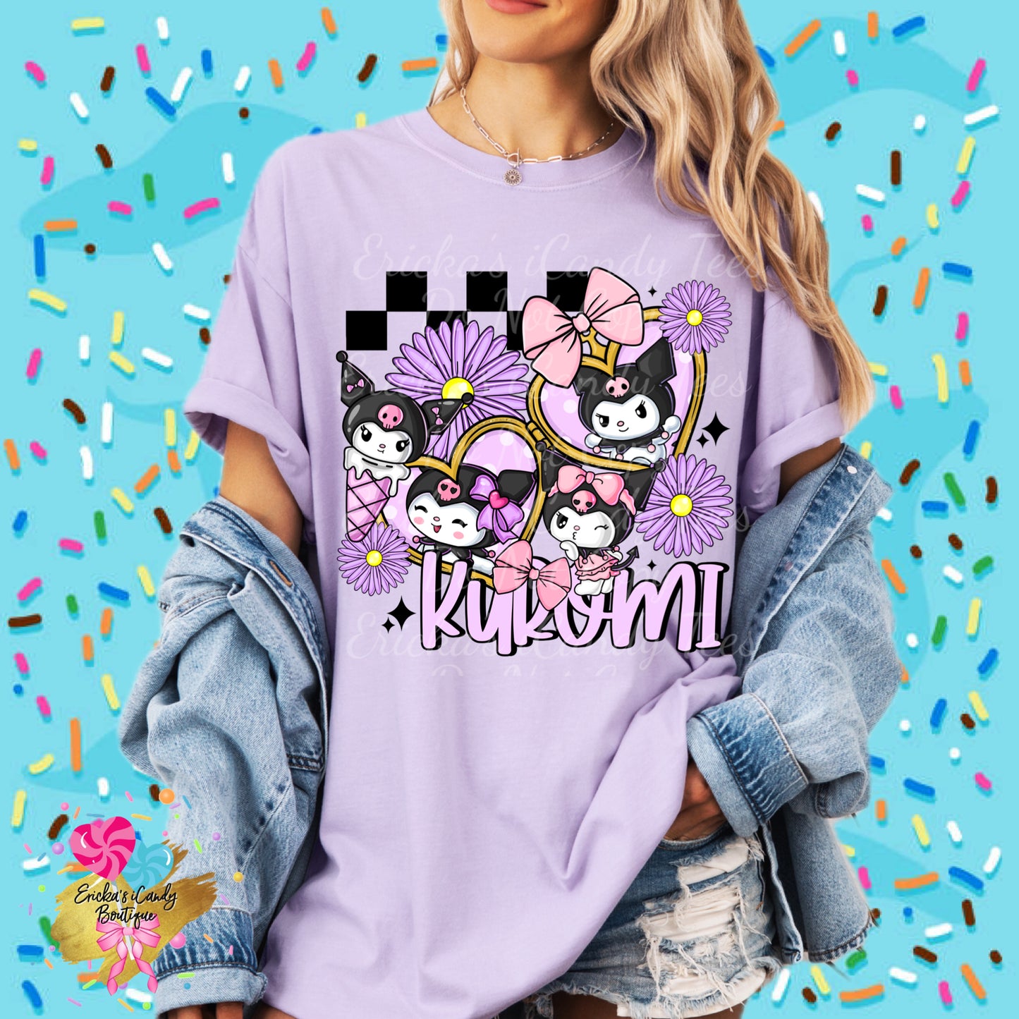 Kuromi Heart Locket - Kids & Adult Apparel
