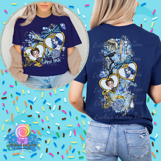 Corpse Bride Heart Locket -Apparel Front & Back