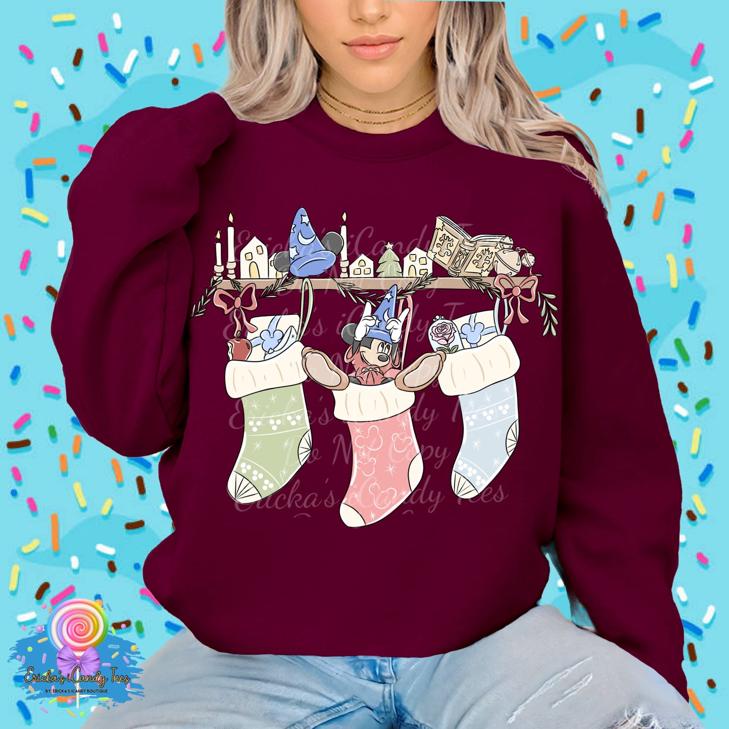 Sorcerer Mouse Stocking - Tees & Sweatshirts