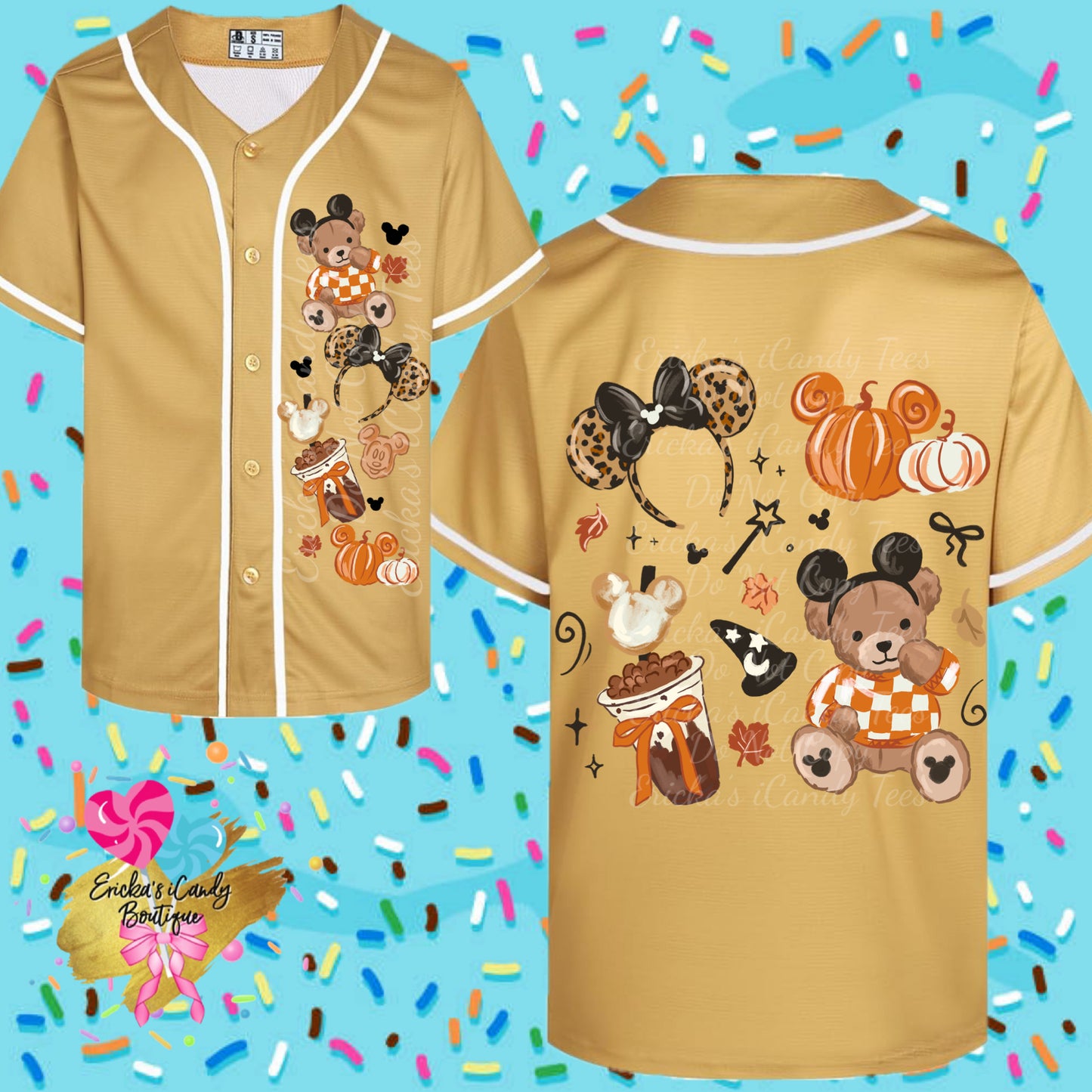 Fall Pumpkin Bear - Unisex Jersey