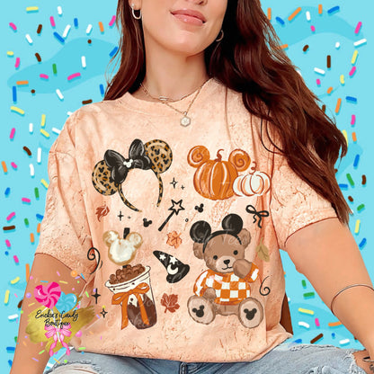 Fall Pumpkin Bear - Kids & Adult Apparel