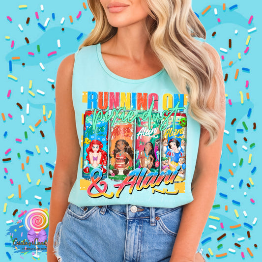 Running in pixie dust and Alani bright  colors  - Kids & Adult Apparel