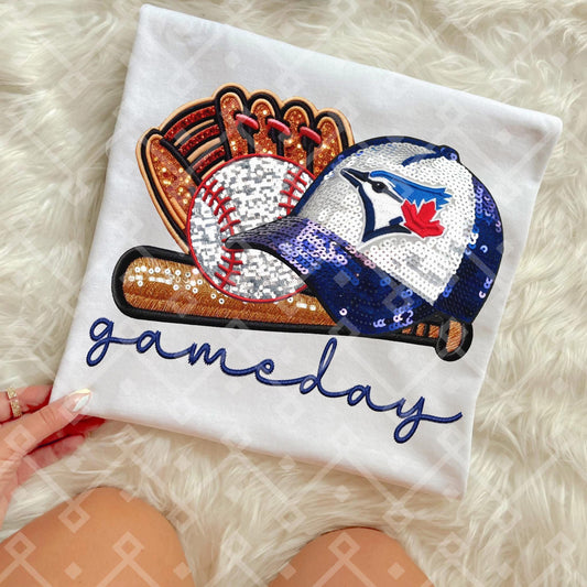 Blue Jays Sequins Baseball Cap - Kids & Adult Apparel