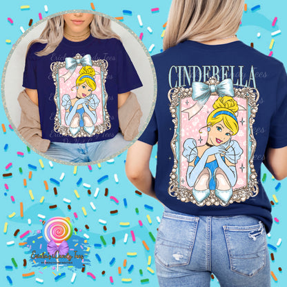 Cinderella Vintage Coquette - Front & Back Tees & Sweatshirts