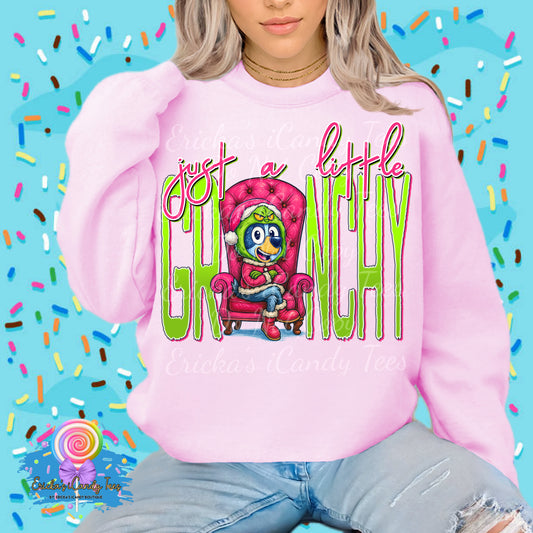 Grinchy Bluey- Tees & Sweatshirts