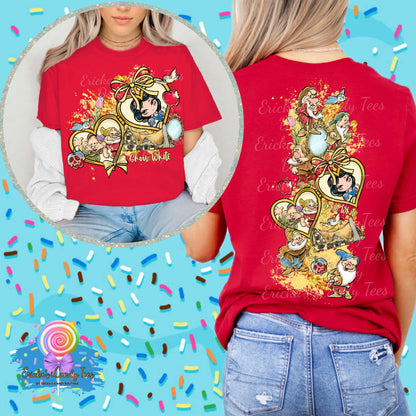 All Princess & Characters Heart Locket - Front & Back Apparel