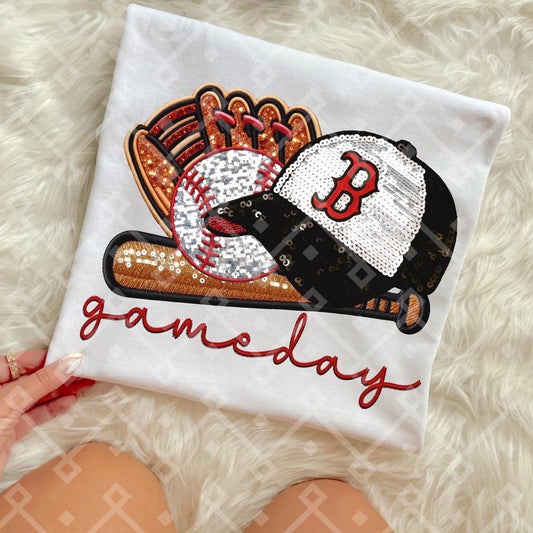 Boston Red Sox Sequins Baseball Cap - Kids & Adult Apparel