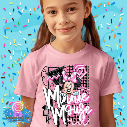 Retro Girlie Mouse  - Kids & Adult Apparel