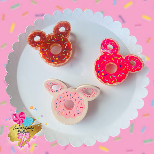 Mouse Donuts - 3.5in Acrylic Claw Clip