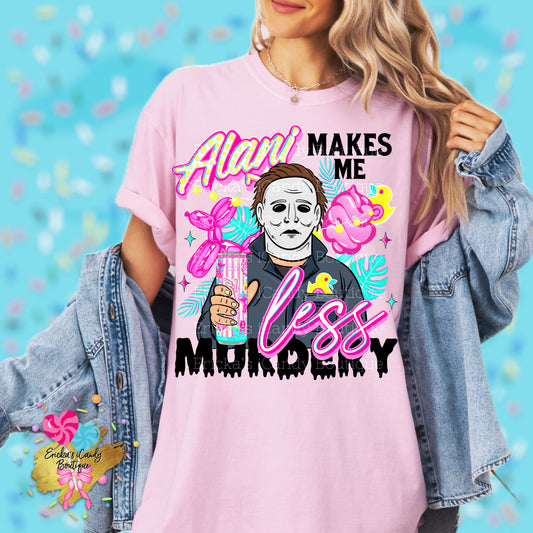 Alani Makes Me Less Murdery - Kids & Adult Apparel