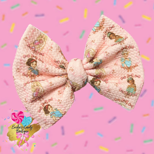 Princess Coquette -5in Bullet Fabric Bow