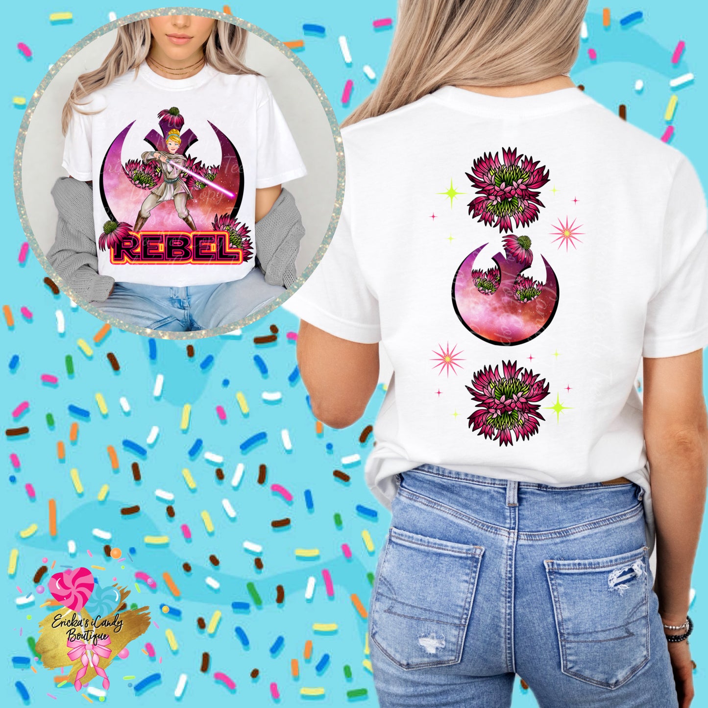 Cindy Rebel - Front & Back Apparel
