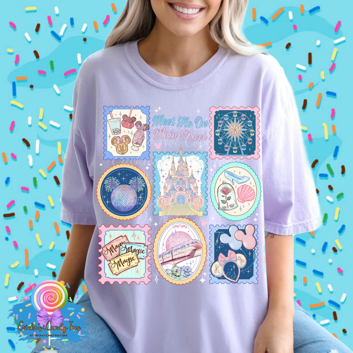 Parks Post Stamp Collage - Kids & Adult Apparel