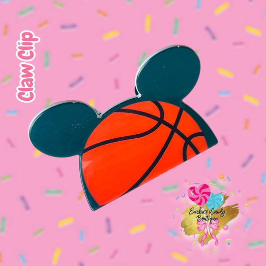 Wildcats Basketball Mouse - 3in Acrylic Claw Clip