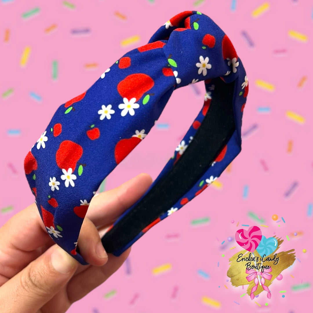 Floral Apples- Knotted Headband