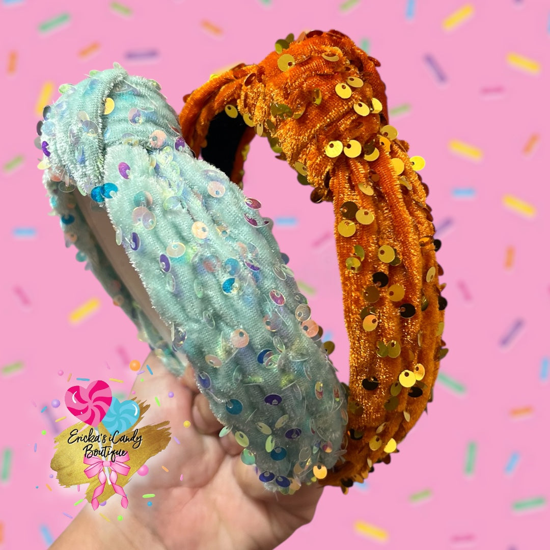 Sequins - Knotted Headband