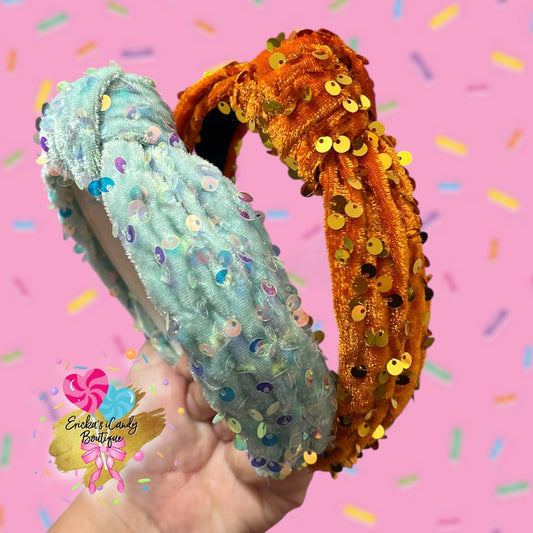 Sequins - Knotted Headband