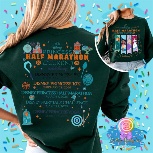 Princess Marathon 2026 - Front & Back Apparel