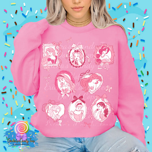 Pink Princess Frames W/Bows - Kids & Adult Apparel
