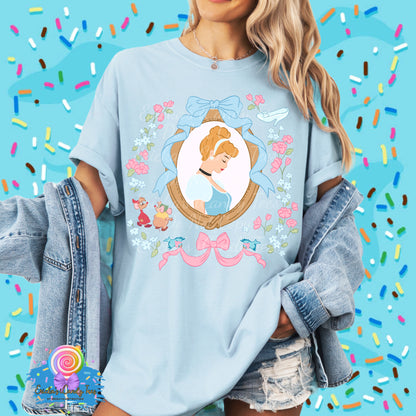 Midnight Princess Floral Frame - Kids & Adult Apparel