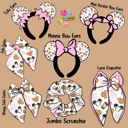 Princess Holiday Cookies - Fabric Hair Accessories Preorder