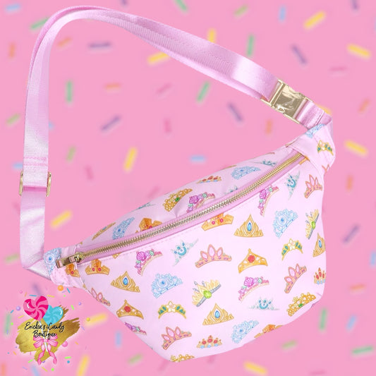 Princess Crowns - Large Fanny Belt Bag