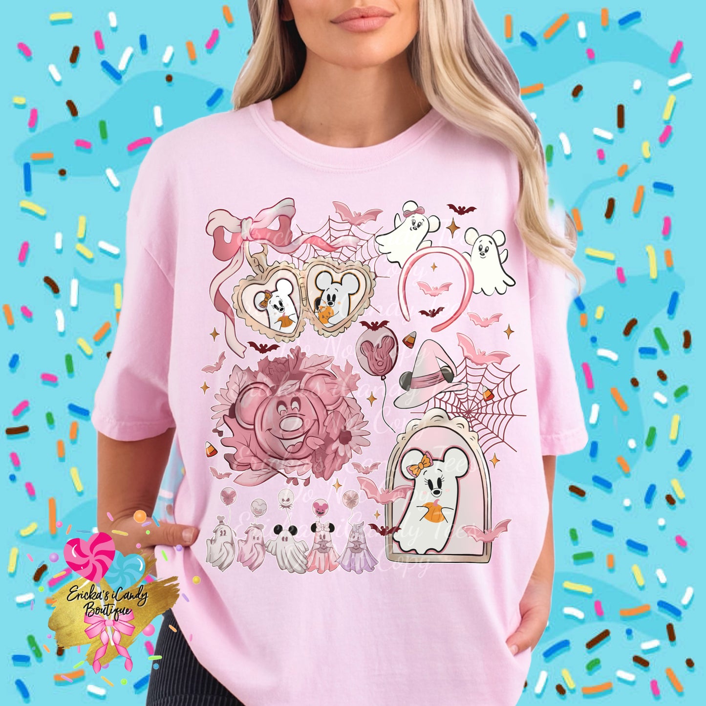 Pink Mouse Ghosties Locket - Kids & Adult Apparel