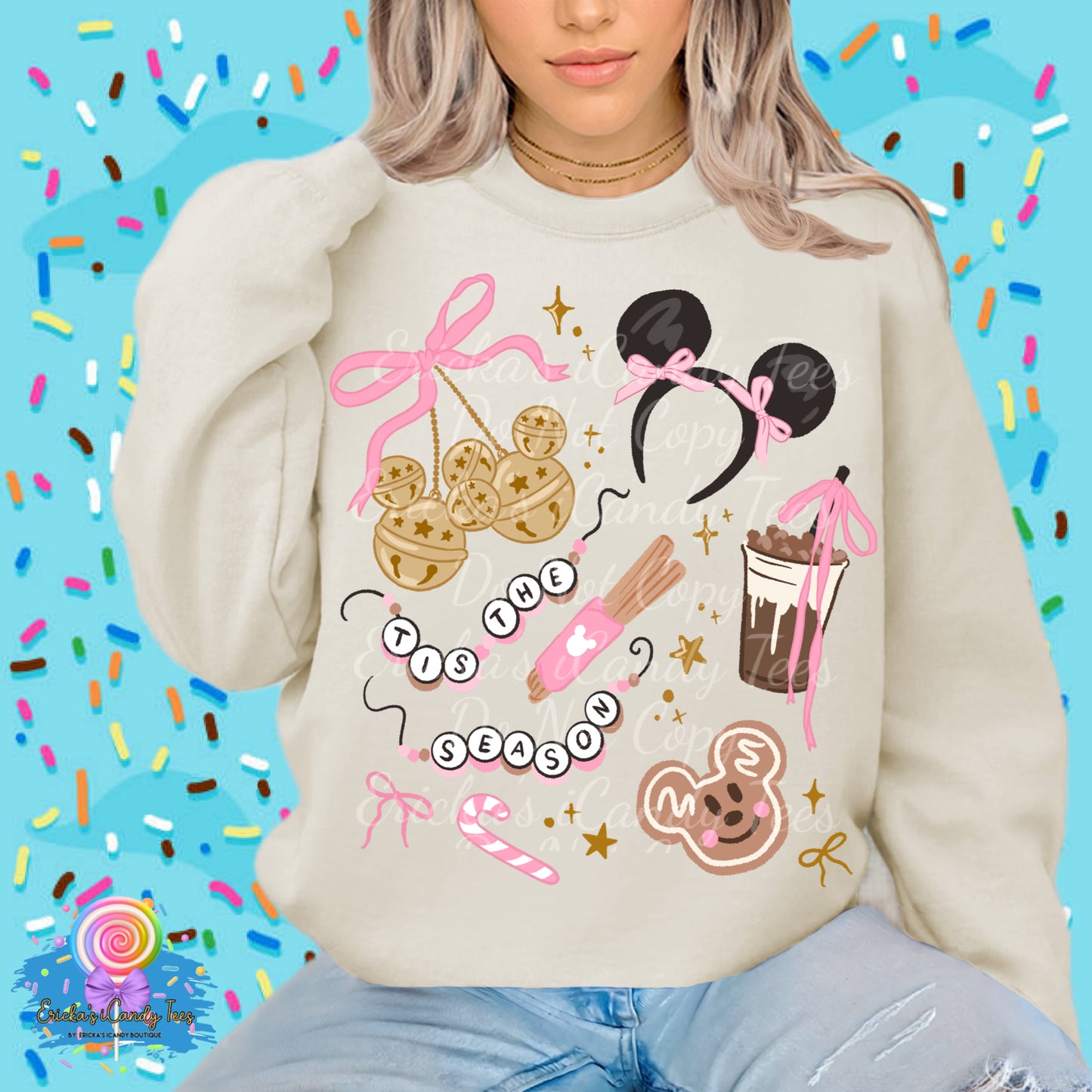 Pink Mouse Tis The Season- Tees & Sweatshirts