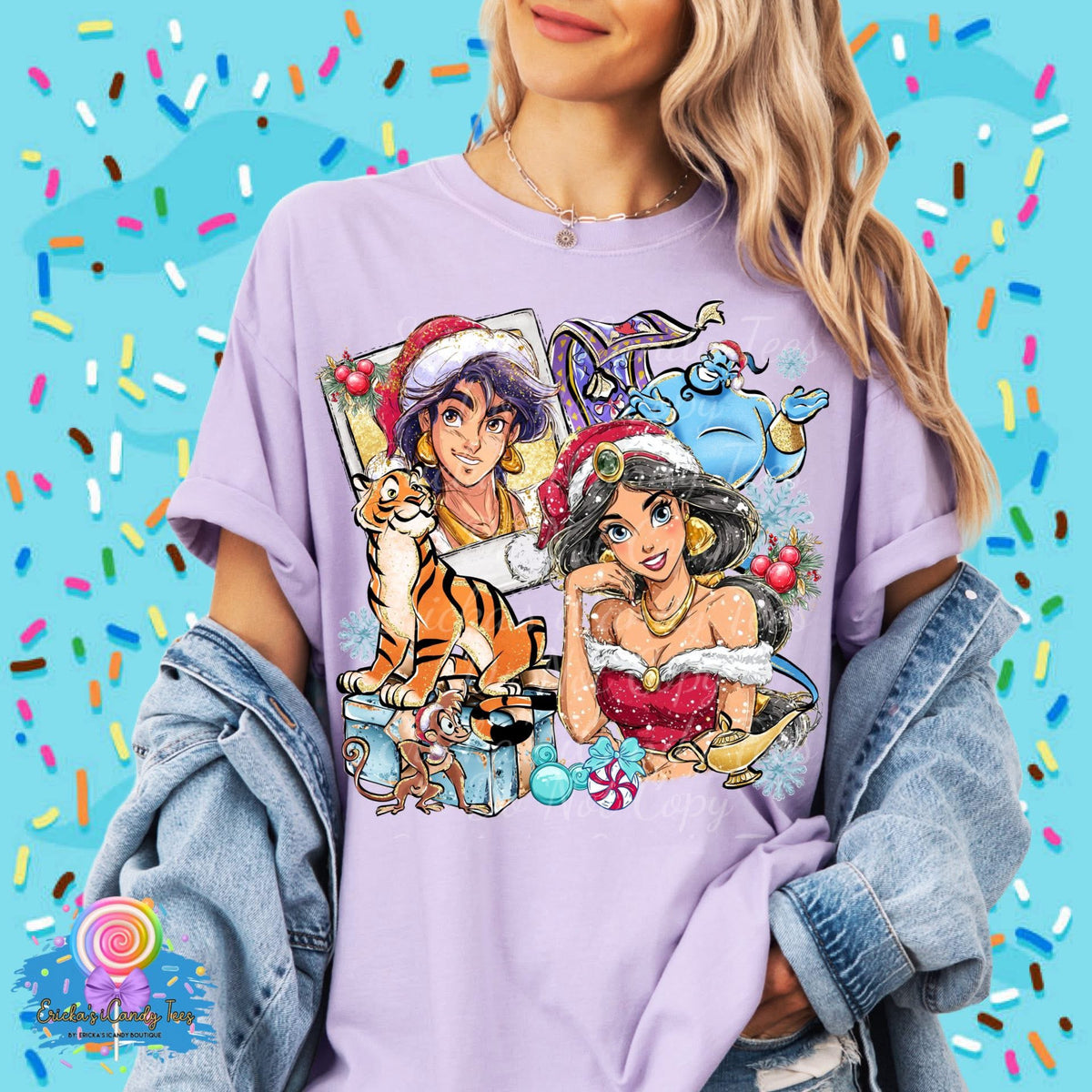 Christmas Character Polaroid (Choose Character) - Kids & Adult Apparel