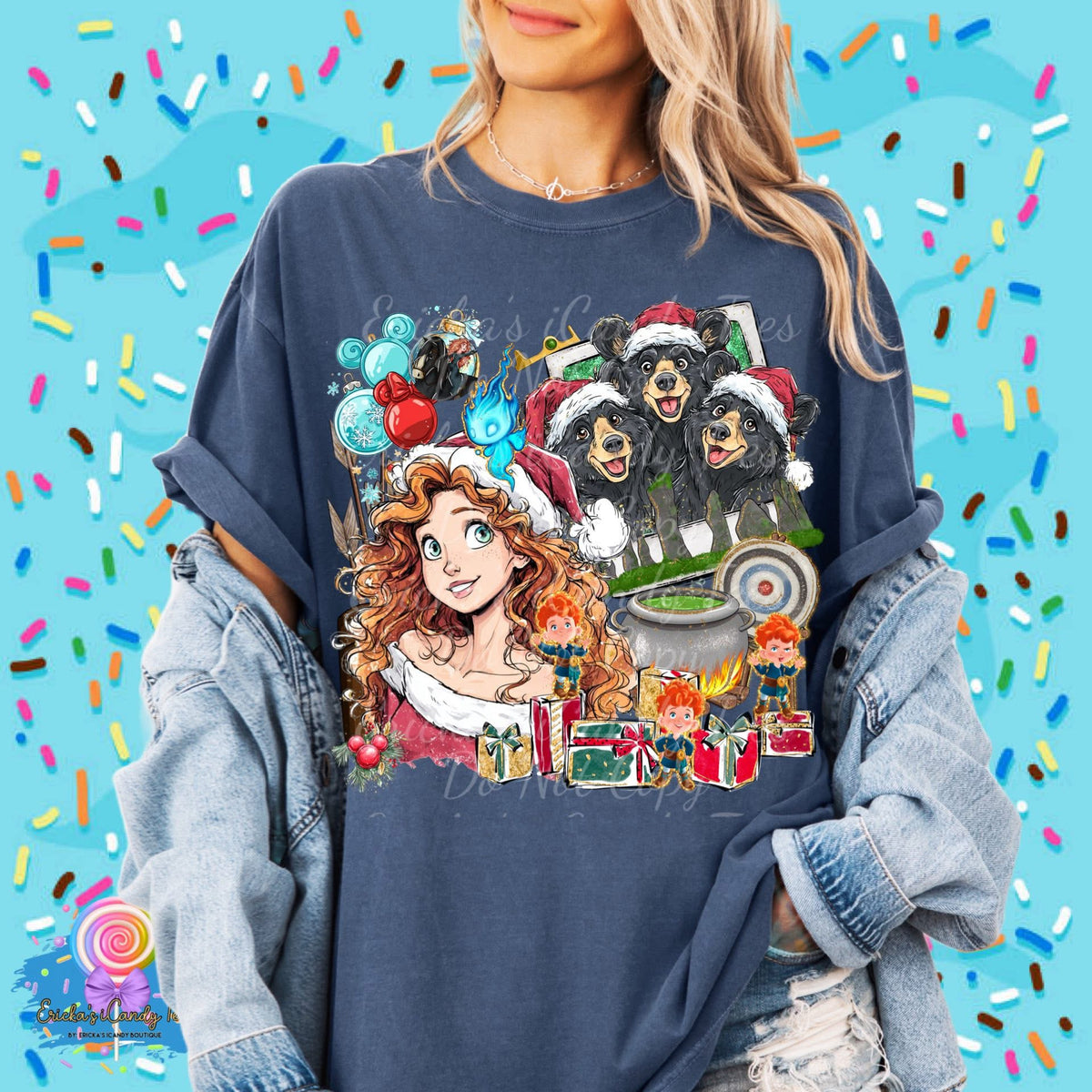 Christmas Character Polaroid (Choose Character) - Kids & Adult Apparel