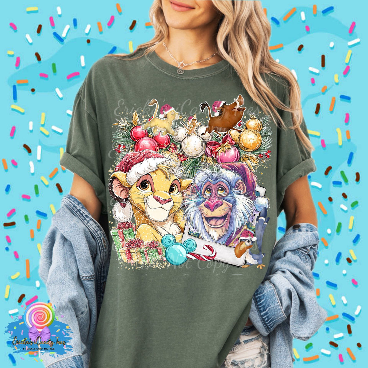 Christmas Character Polaroid (Choose Character) - Kids & Adult Apparel