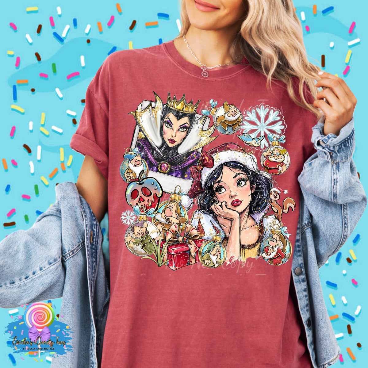 Christmas Character Polaroid (Choose Character) - Kids & Adult Apparel