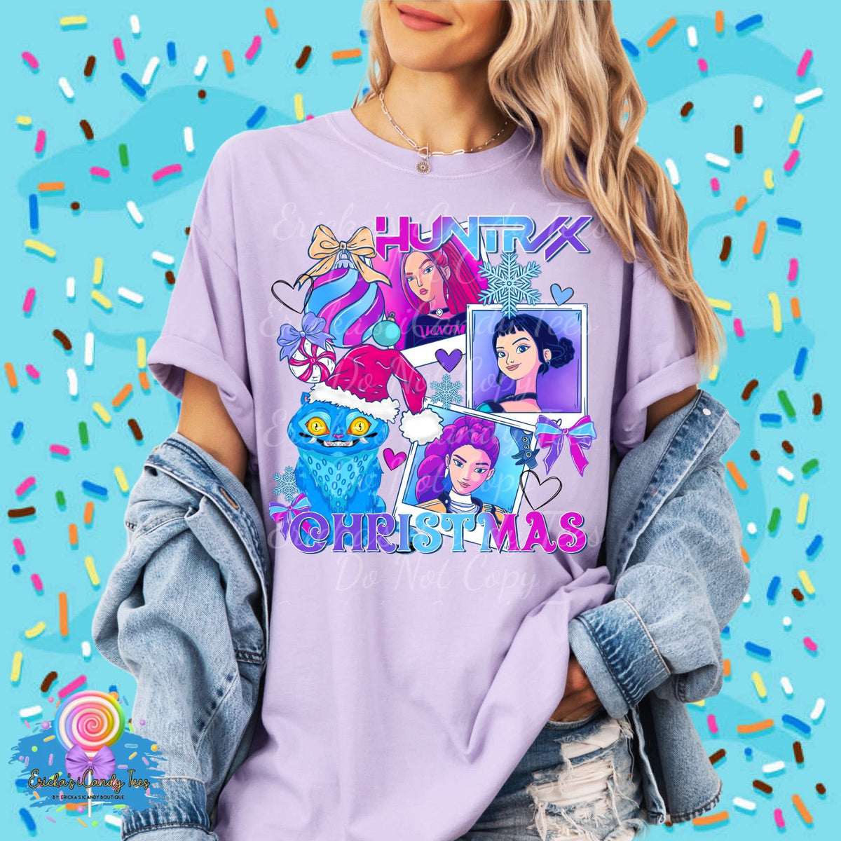Christmas Character Polaroid (Choose Character) - Kids & Adult Apparel