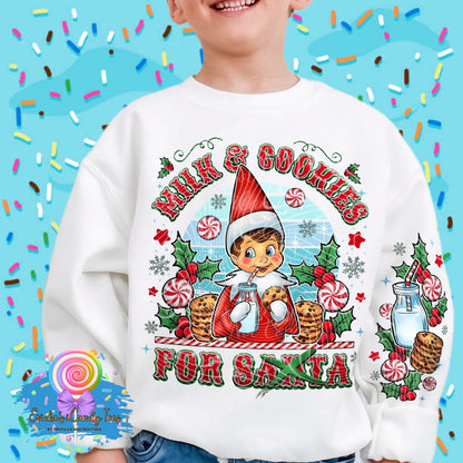 Milk & Cookies For Santa (Girl Or Boy) - Kids & Adult Apparel