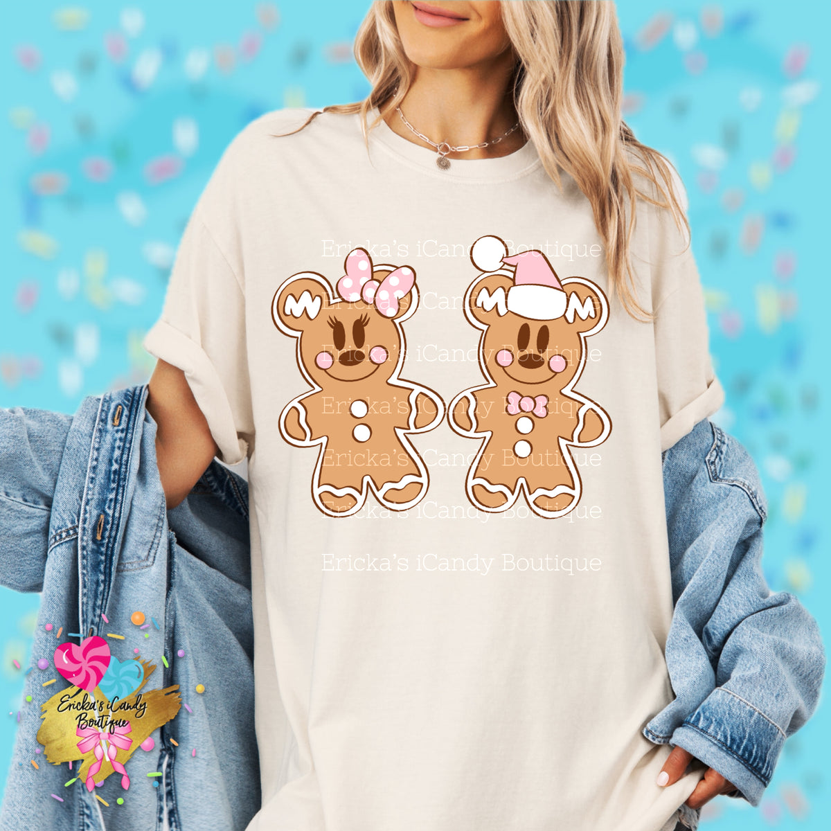 Pink Gingy Bread Mouse - Kids & Adult Apparel