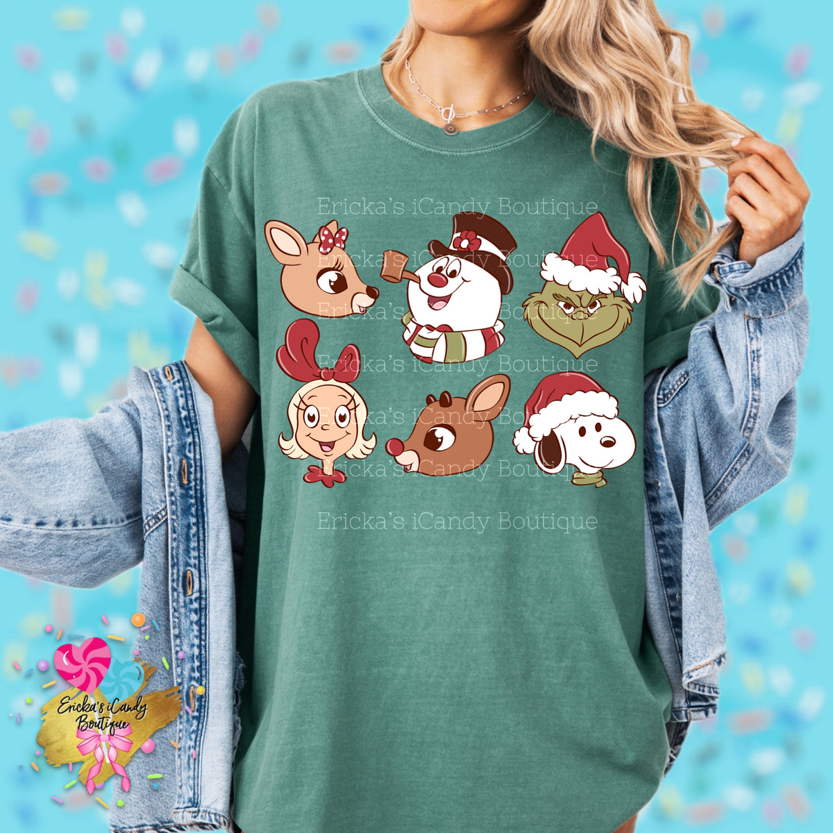Holiday Characters (Red Or Pink) - Kids & Adult Apparel