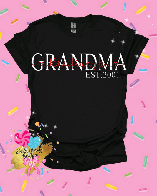 Grandma -Customized T-Shirt